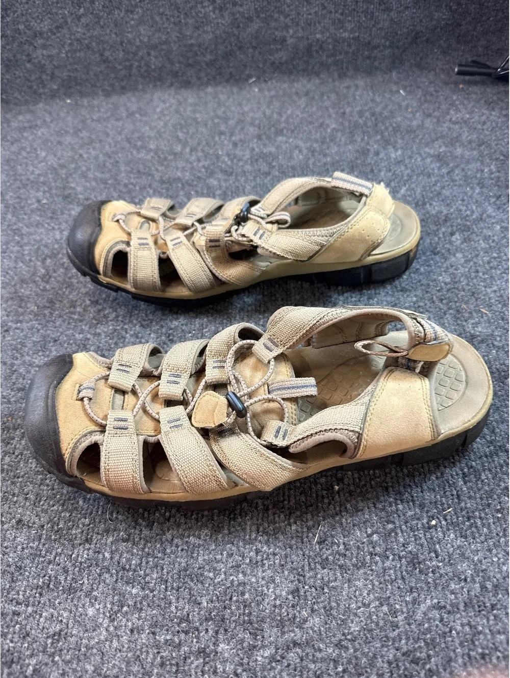 Croft & Barrow Men’s Size 11 Tan Closed Toe Fisherman Sandals Outdoor Shoes